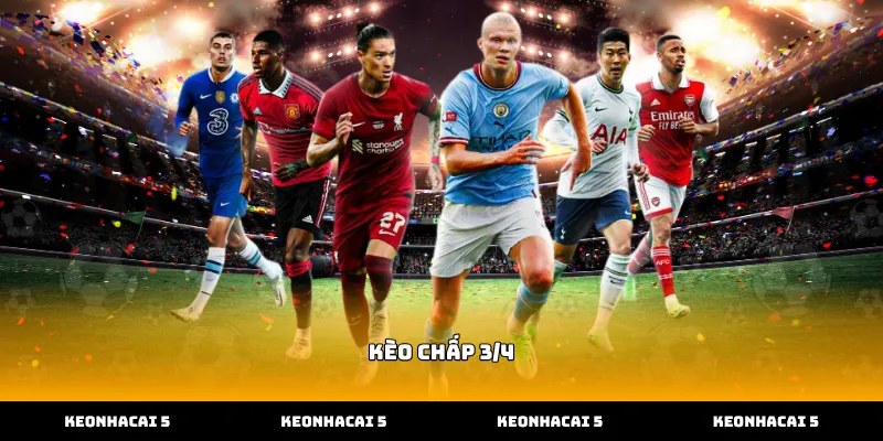 Cách tính tiền thắng thua khi chơi kèo chấp 3/4 bóng đá